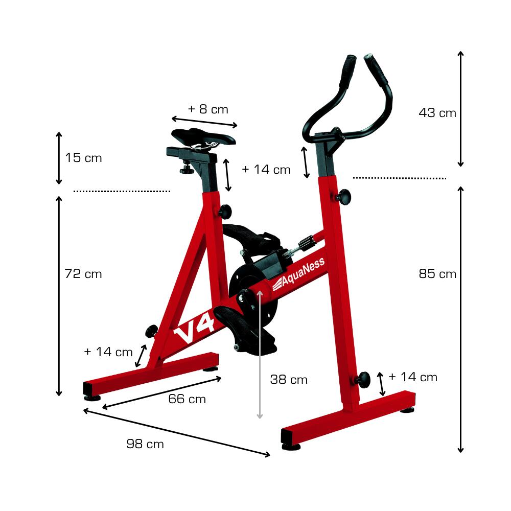 Aquaness - Aquabike V4 - Bicicleta de piscina 4/5