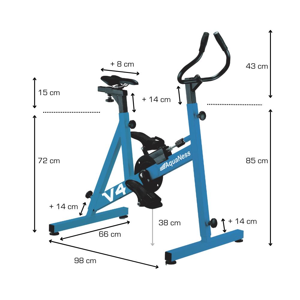 Aquaness - Aquabike V4 - Poolfahrrad 2/2
