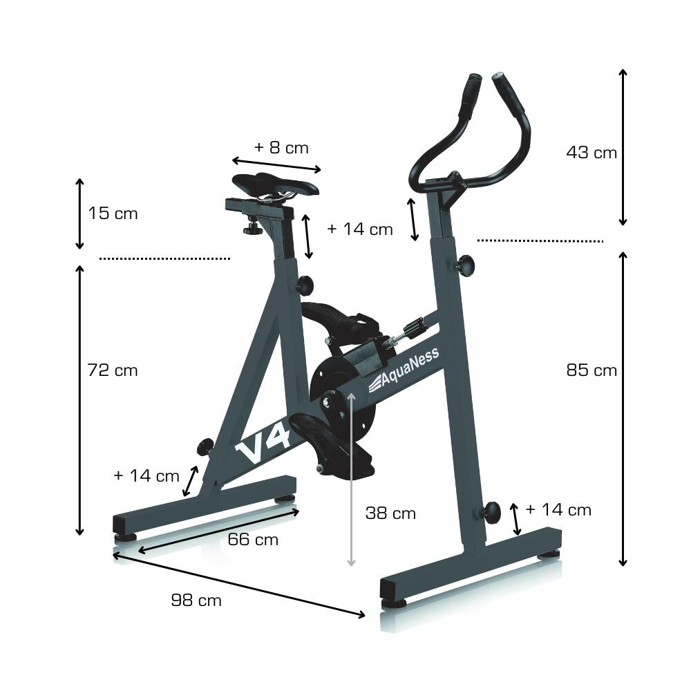 Aquaness - Aquabike V4 - Poolfahrrad 2/2