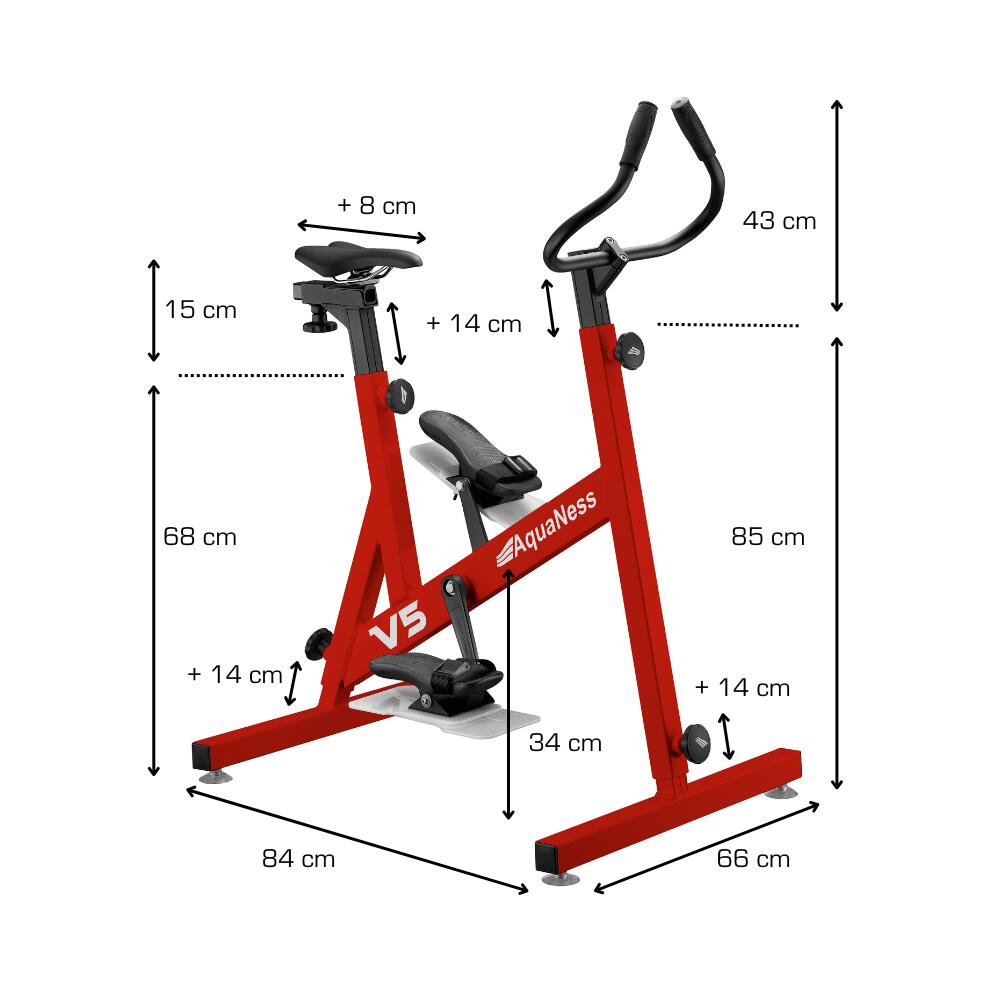 Aquaness - Aquabike V5 - Bicicleta de piscina 5/5