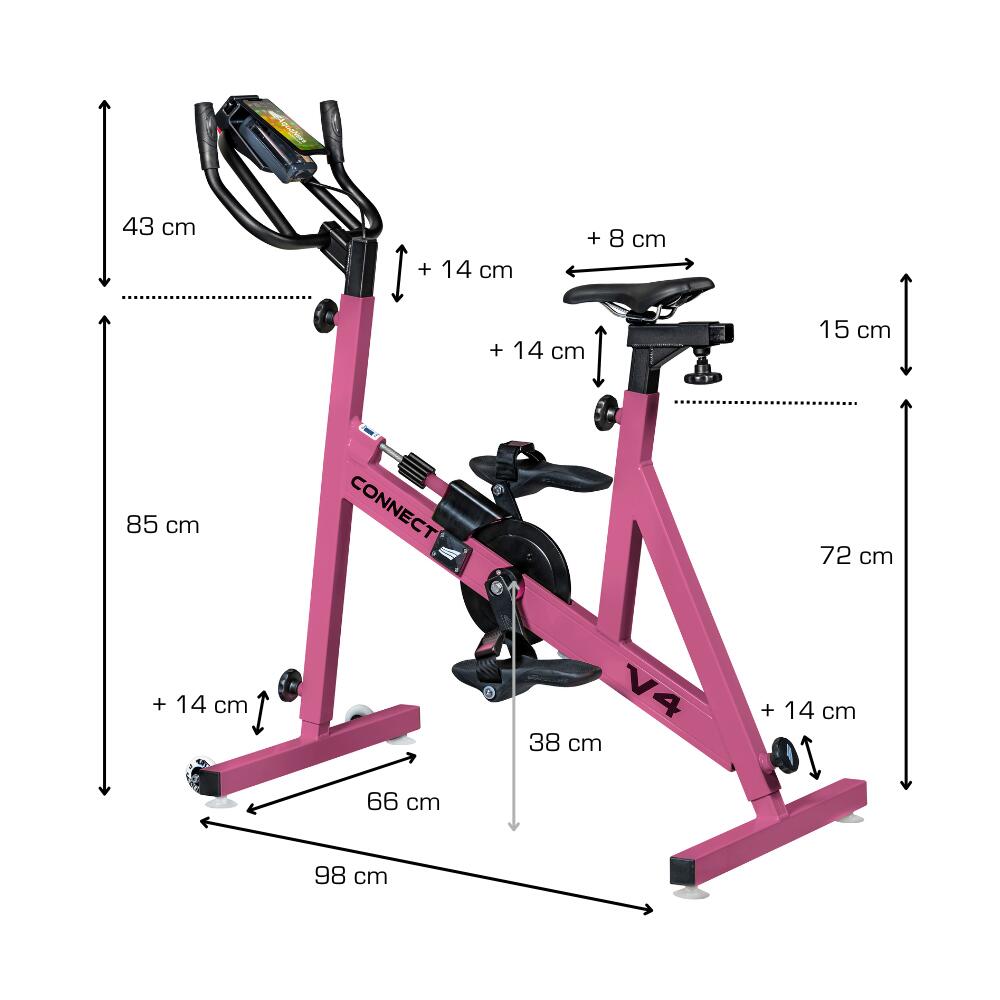 Aquaness - Aquabike V4 Connect - Poolfahrrad 4/4