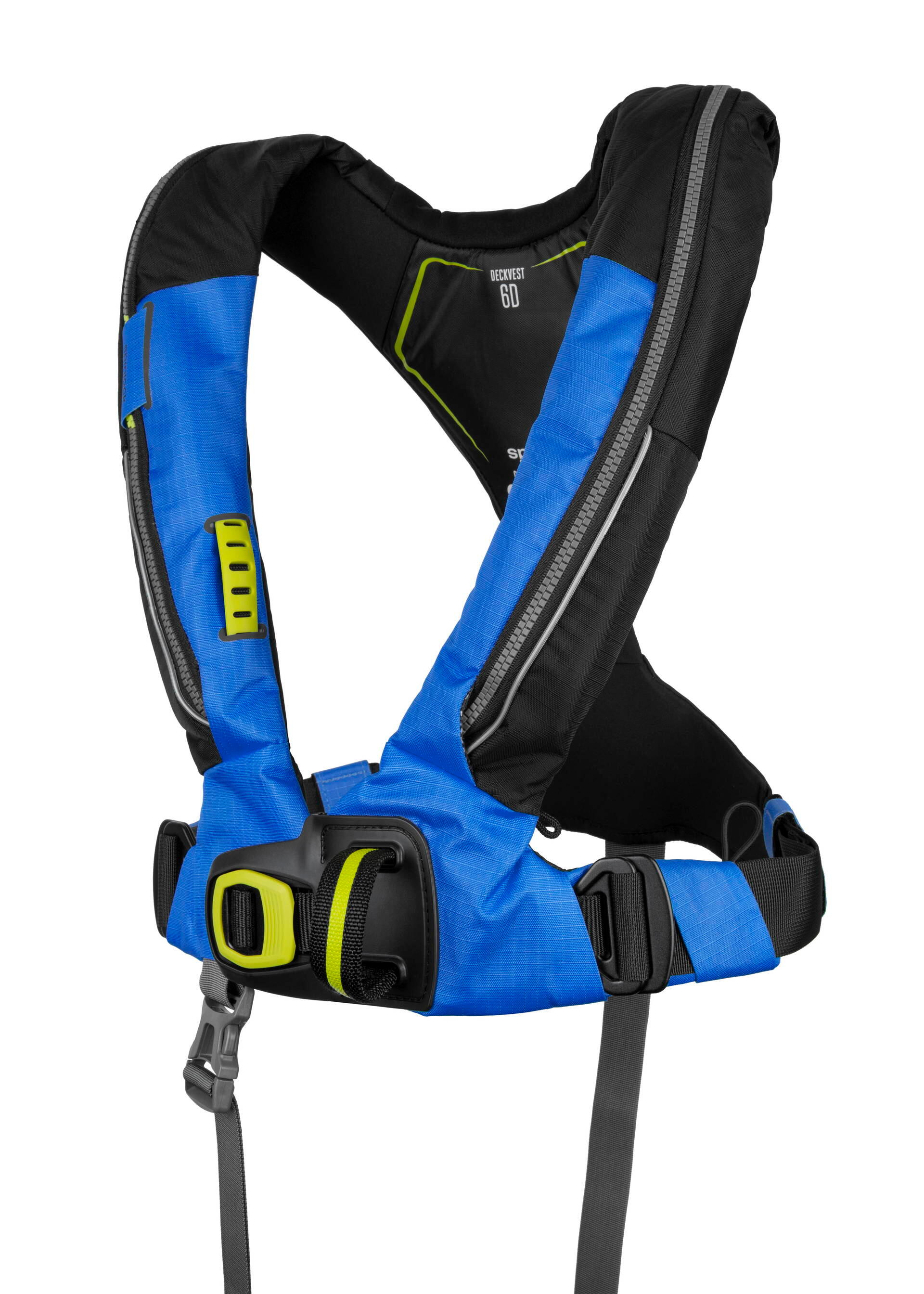 Deckvest 6D 170N automatisch reddingsvest met harnas, blauw 3/5
