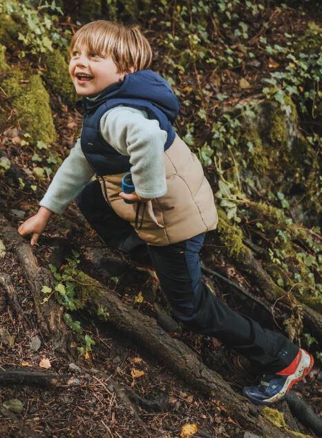 Tussen Particulieren - Bodywarmer met kap beige marine 5-6 jaar 6/6