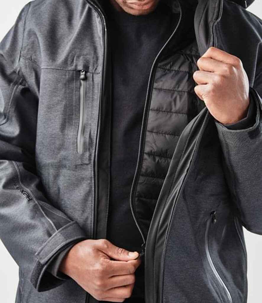 Stormtech Men's Matrix System 3-in-1 Jacket - Black/Carbon | Decathlon