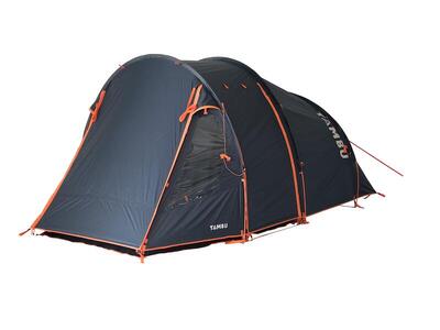 Tenda a tunnel per 4 persone con tenda da sole campeggio Abakasa