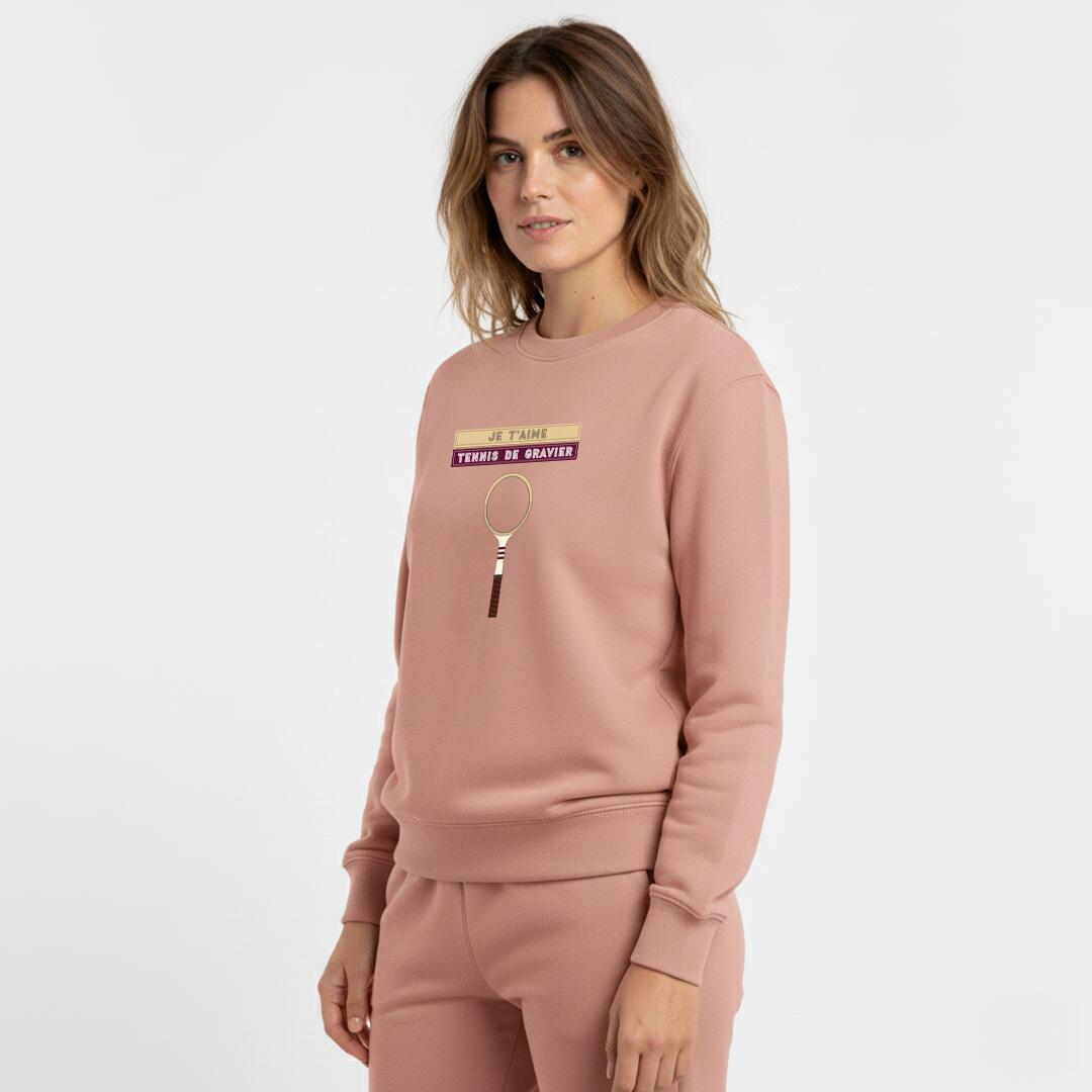 Dames tennis sweater - Je t'aime tennis de gravier 2/7
