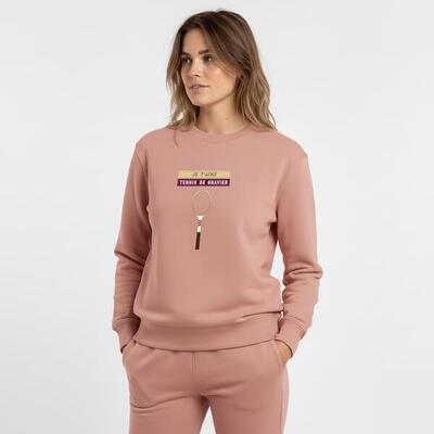 Dames tennis sweater - je t'aime tennis de gravier