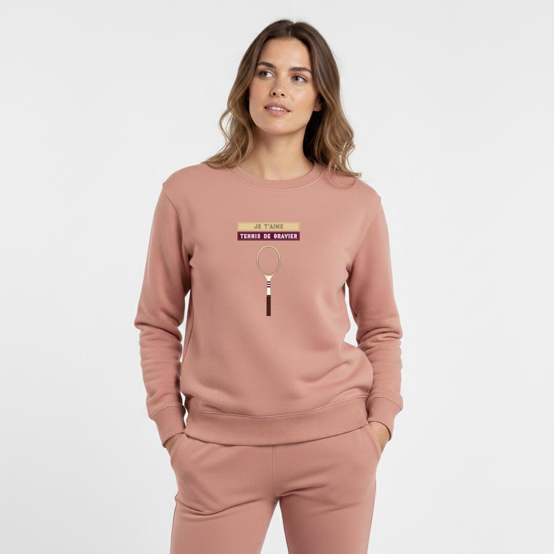 Dames tennis sweater - Je t'aime tennis de gravier 3/7