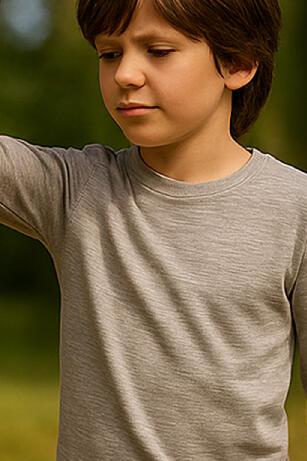 T-shirt in lana merino per bambini LONY 3/3