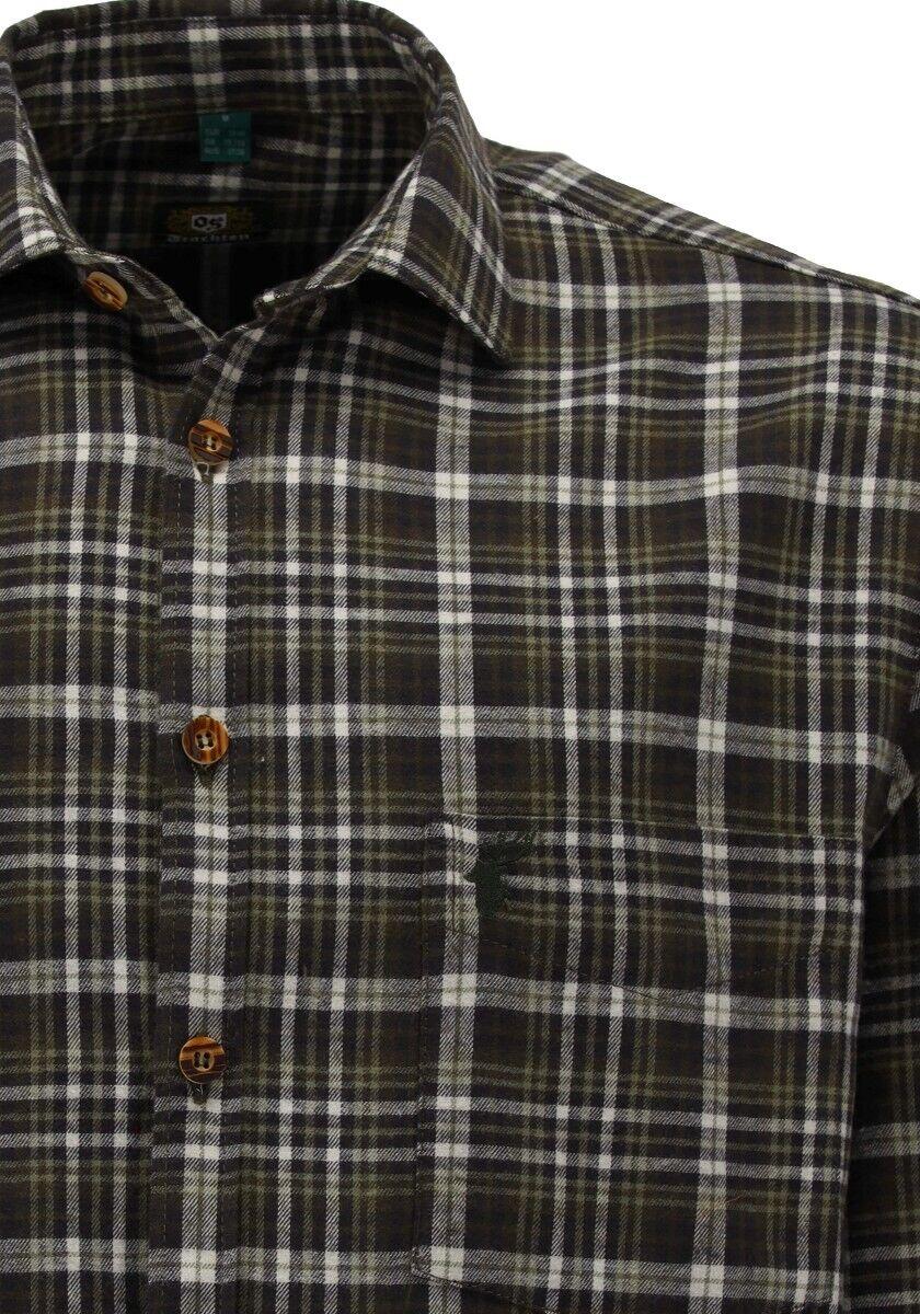 OS Trachten® Flanell-Jägerhemd Jagdhemd kariert langarm Herren von Oefele Jagd 4/6