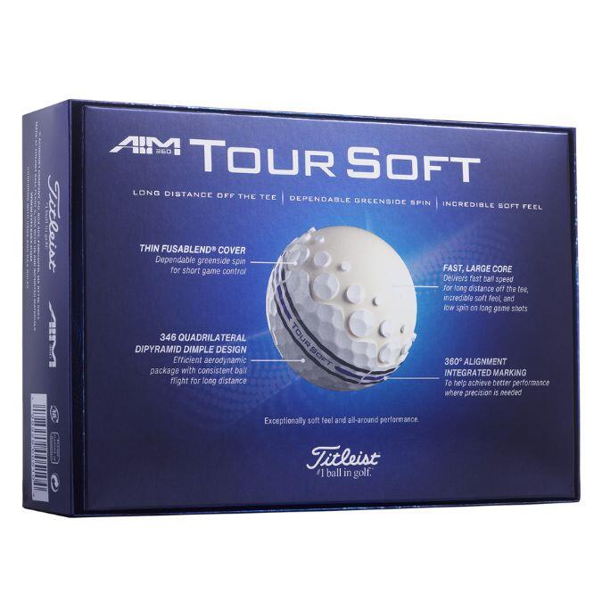 Titleist Tour Soft Alignment 360 Golfballen Wit 2025 2/5