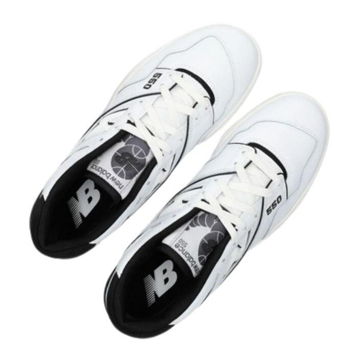 Chaussures de golf New Balance 550 SL pour homme, blanches et noires 5/5
