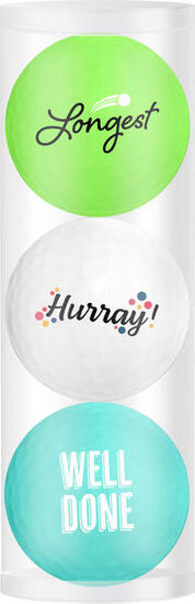 Coffret cadeau balles de golf Longest - Hurray - Well Done