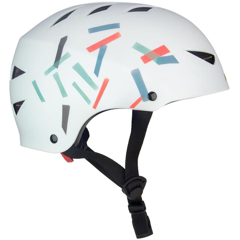 Casca skate Nijdam High Topper alb/negru L