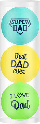 Legend golfballen gift set best dad 3 ballen