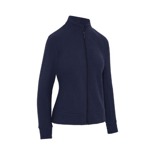 Callaway Veste de Golf Femme en Polaire Stretch à Maille Gaufrée Peacoat