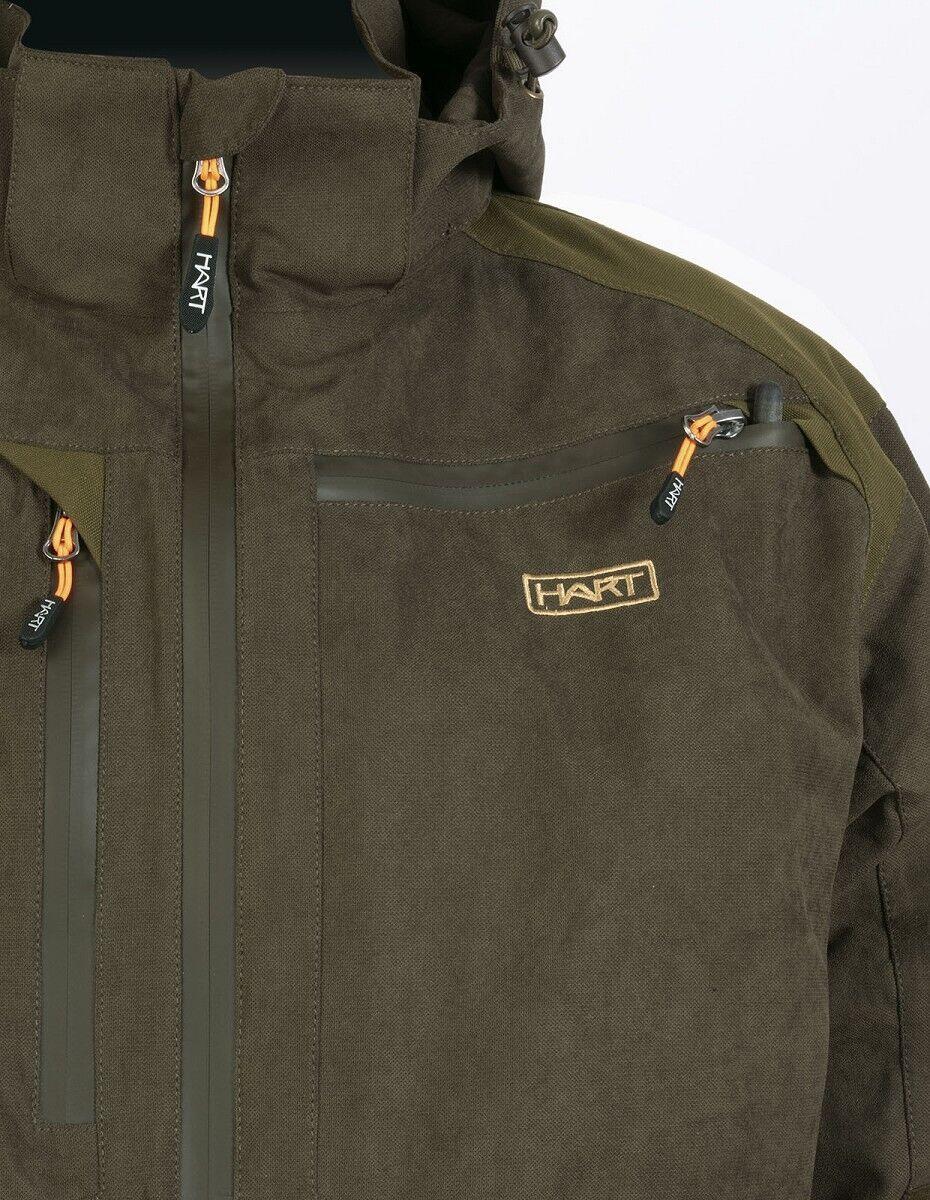 Hart Thermo-Ansitzjacke "Red Deer" oliv wasserdicht Jagdjacke Herren Oefele NEU 2/7