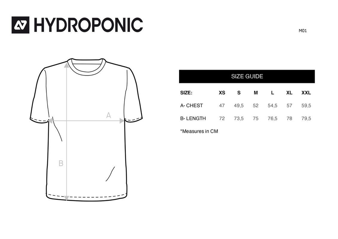 T-shirt Hydroponic modelo NA001-01 para unissex 6/6