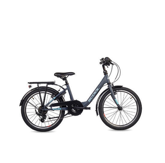 Vélo pour enfants filles SCOOL chiX K6 à 6 vitesses avec dérailleur