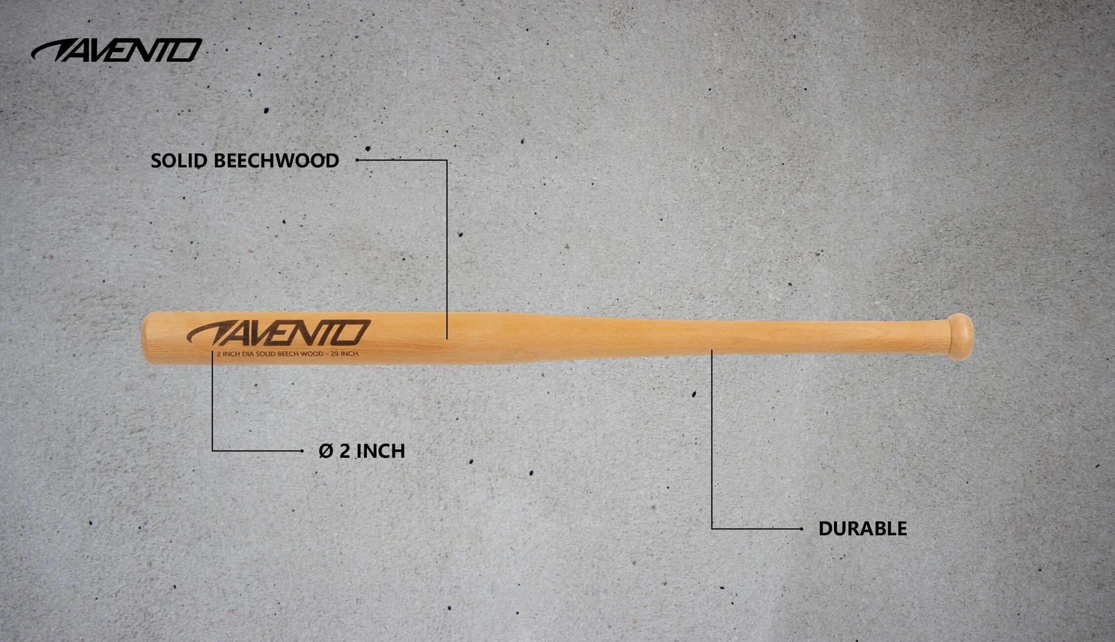 Wooden baseball bat Avento 2/6