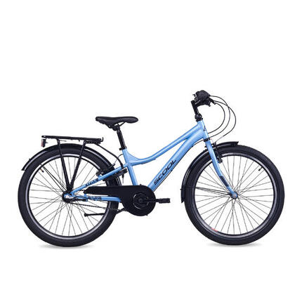 troX, 20 Zoll Kinderfahrrad, 3-Gang, Schwarz/Neongrün, 115–130 cm, 6–9 Jahre