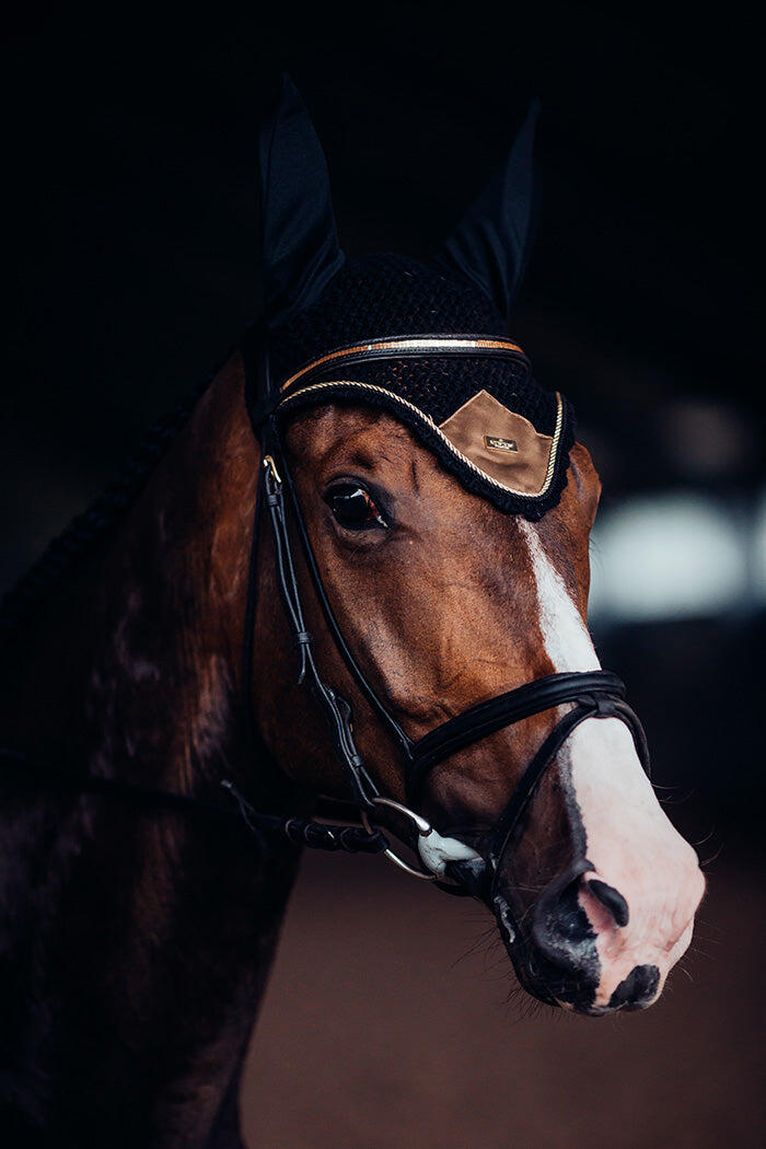 Bonnet anti-mouches Equestrian Stockholm - GOLDEN BRASS 3/3