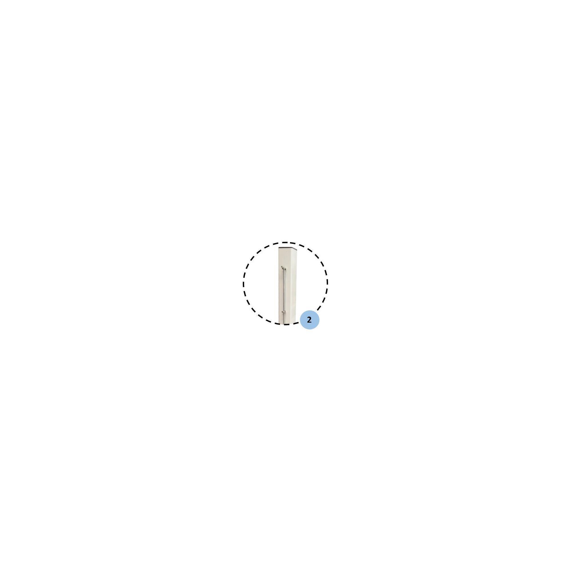 Stalpi de tenis camp Anastasia Sport, aluminiu cu profil 80x80 mm (set)