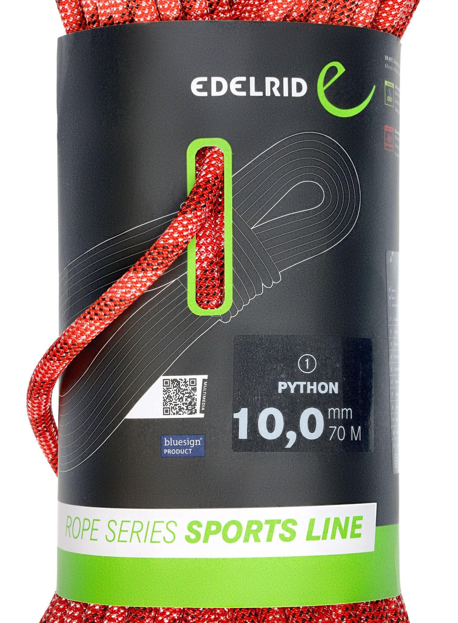 Lina dynamiczna Edelrid Python 10 mm 70 m 3/4