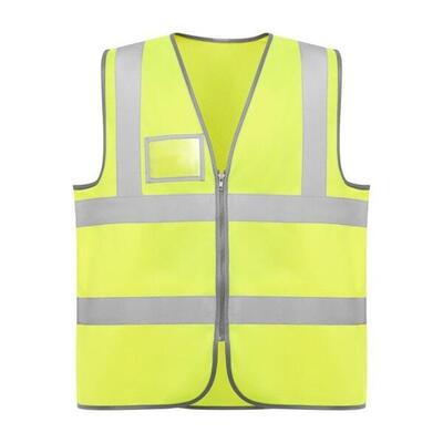 Gilet ad alta visibilità da donna con cordino con cerniera