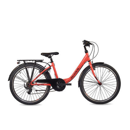 chiX 26, Kinderfahrrad, 6-Gang, Koralle/Dunkelrot, 140–160 cm