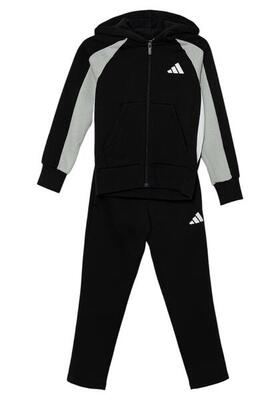 Trainingspak essentials colorblock fleece zwart - ji6228