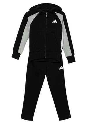 Survêtement Essentials Colorblock Fleece Noir - JI6228