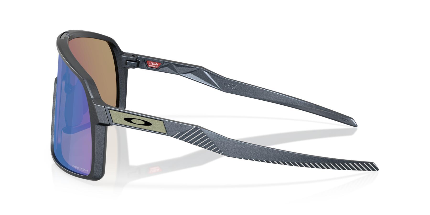 OCCHIALI OAKLEY SUTRO BLUE STEEL FORGE LENTE PRIZM SAPPHIRE 3/4