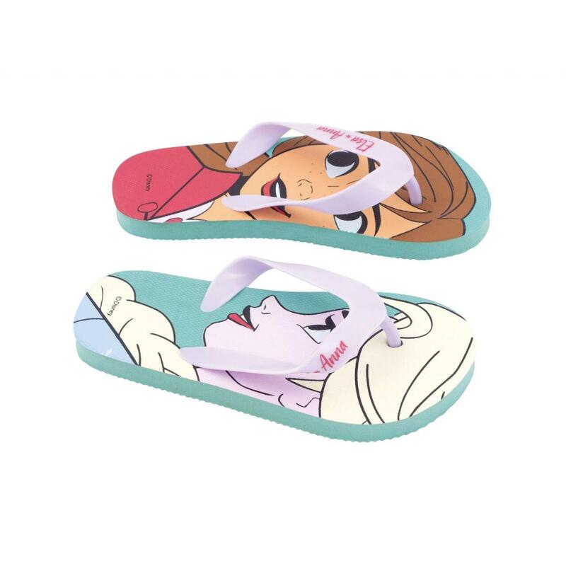 Papuci Flip-flops, pentru copii, model Frozen, culoarea mov, Arditex, 34 EU