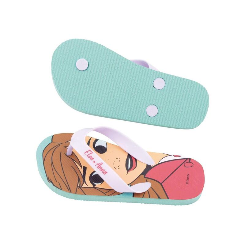 Papuci Flip-flops, pentru copii, model Frozen, culoarea mov, Arditex, 34 EU