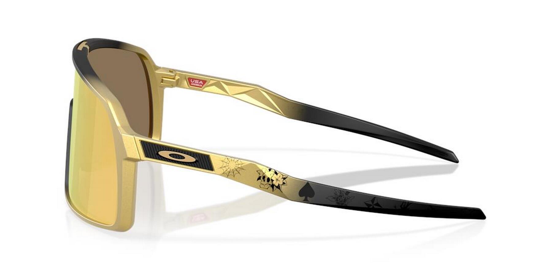 Lunettes de soleil Oakley Sutro OO 9406 Homme masque jaune 3/4