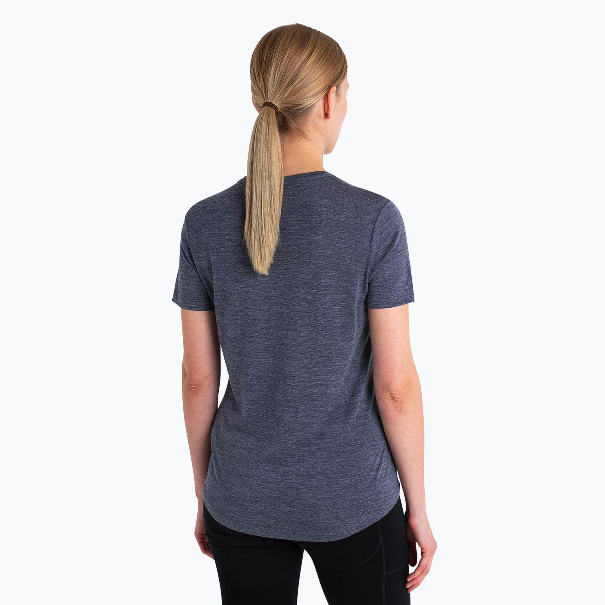 Dames trekking T-shirt icebreaker Merino 125 Cool-Lite Sphere III SS Tee night 2/5
