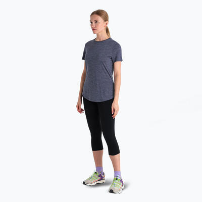 Dames trekking t-shirt icebreaker merino 125 cool-lite sphere iii ss tee night