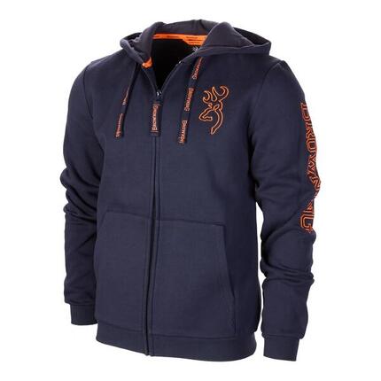 Sweatshirt Zip Browning Snapshot Bleue - S
