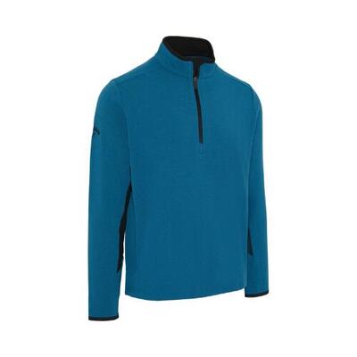 Callaway blocked ls 1/4 zip pullover blue sapphire heren