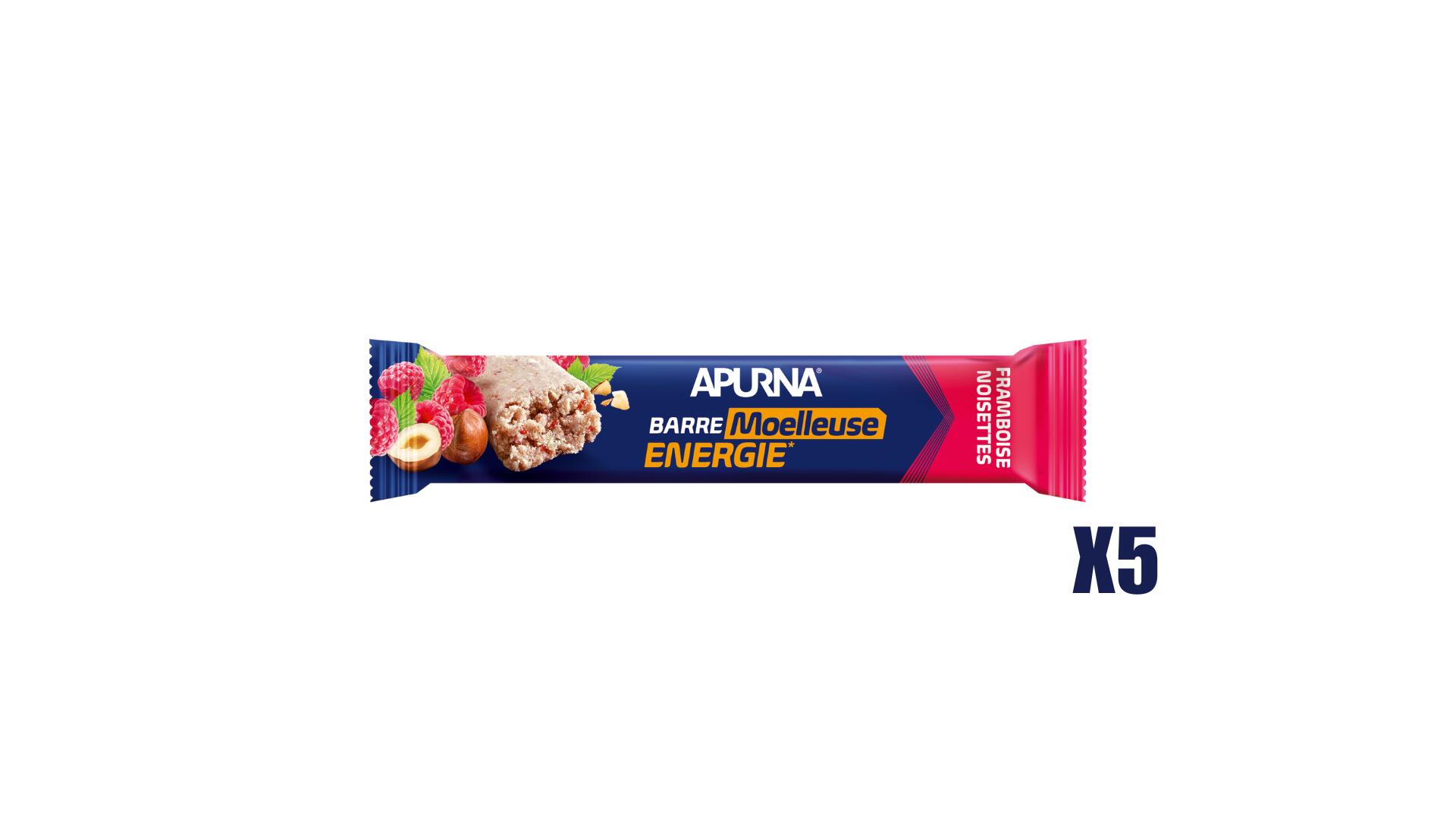 APURNA Confezione da 28 barrette energetiche Apurna Framboise/Noisette