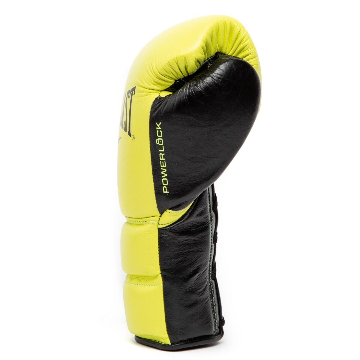 Everlast Powerlock 2 Pro Gants d'Entraînement Lacés | Jaune Néon | 14-OZ 3/5