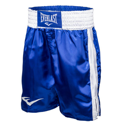 Everlast - Everlast Shorts De Boxe | Longueur : 58 Cm | Bleu/blanc | S - Short - Bleu - Decathlon