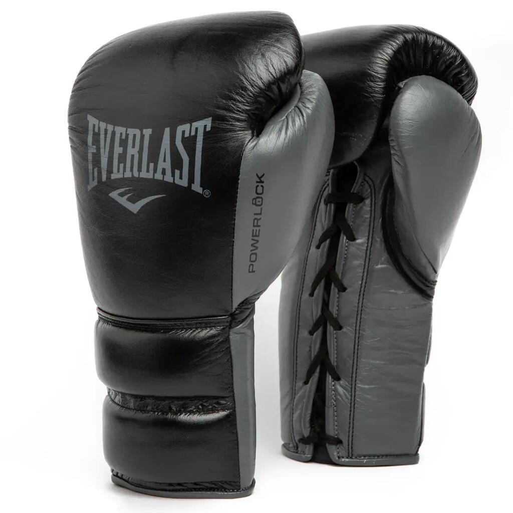 Everlast Powerlock 2 Pro Training Laced Glove, Black 12-OZ