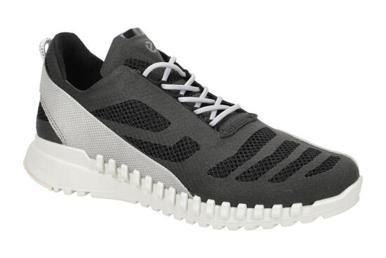 Ecco Zipflex Schuhe schwarz grau Damen Sneaker 834803