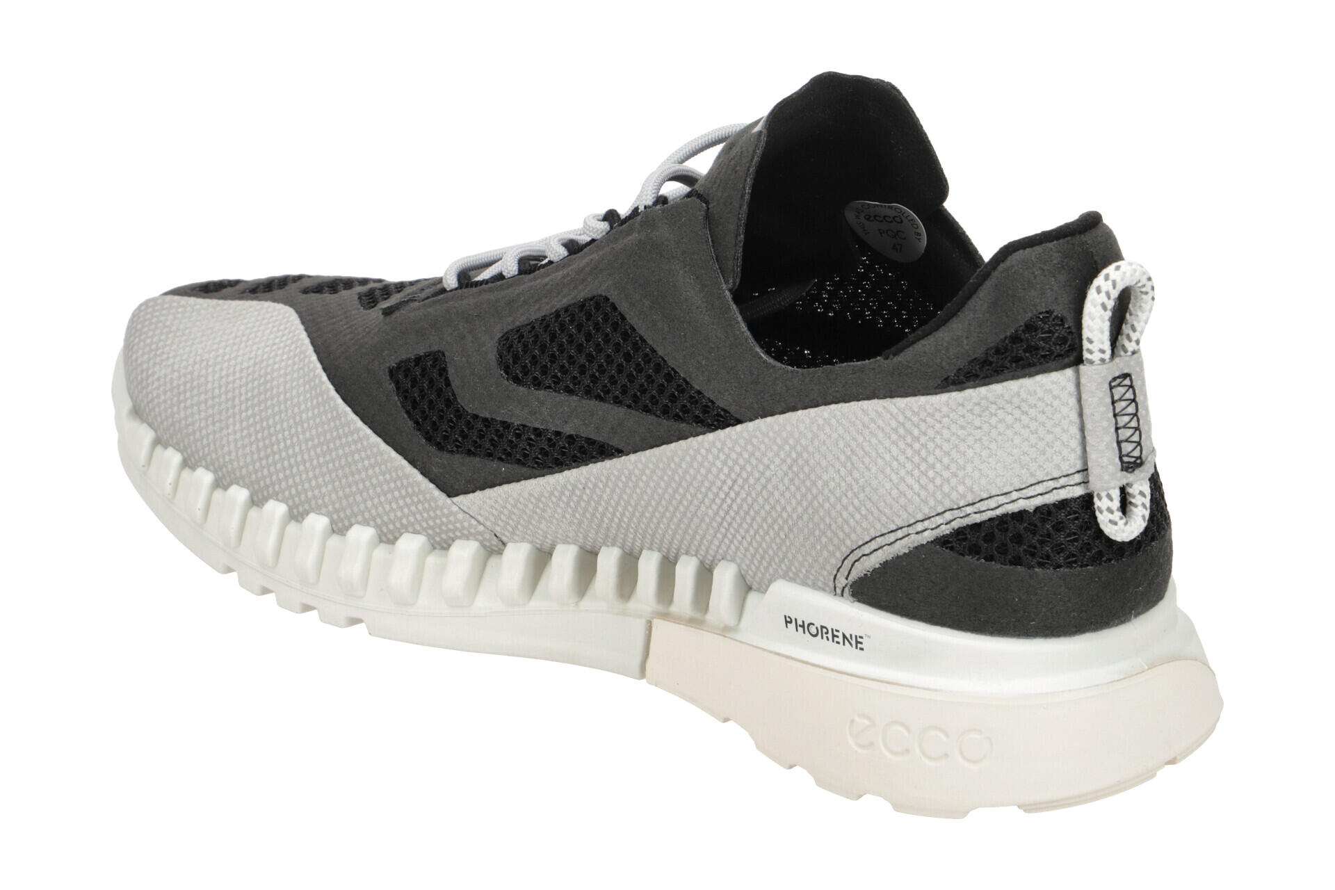 Ecco Zipflex Schuhe schwarz grau Damen Sneaker 834803 4/7