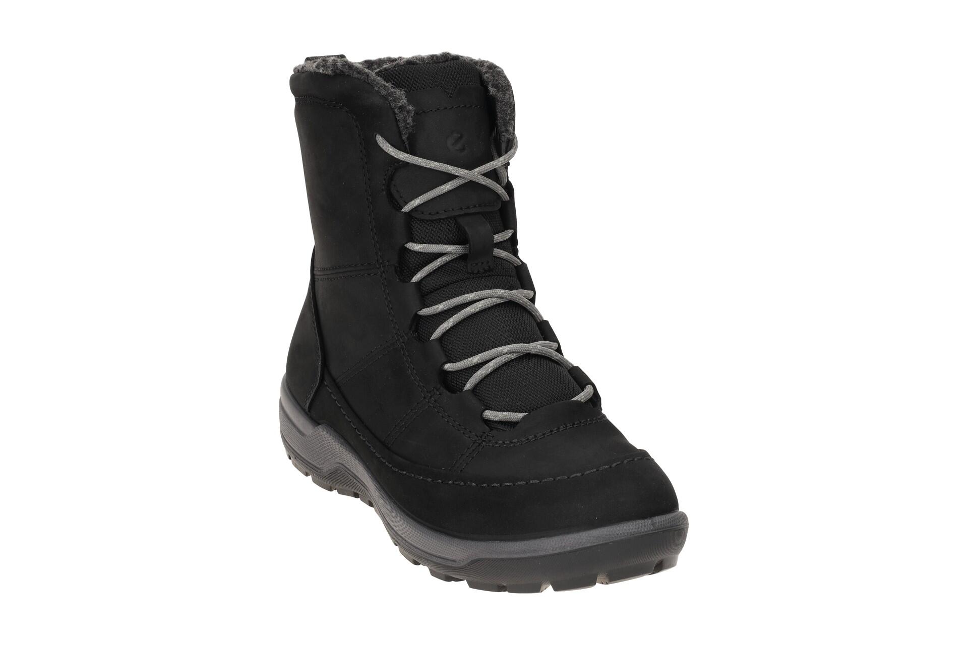 Ecco Trace Winter Schnür Stiefel schwarz Warmfutter 3/7