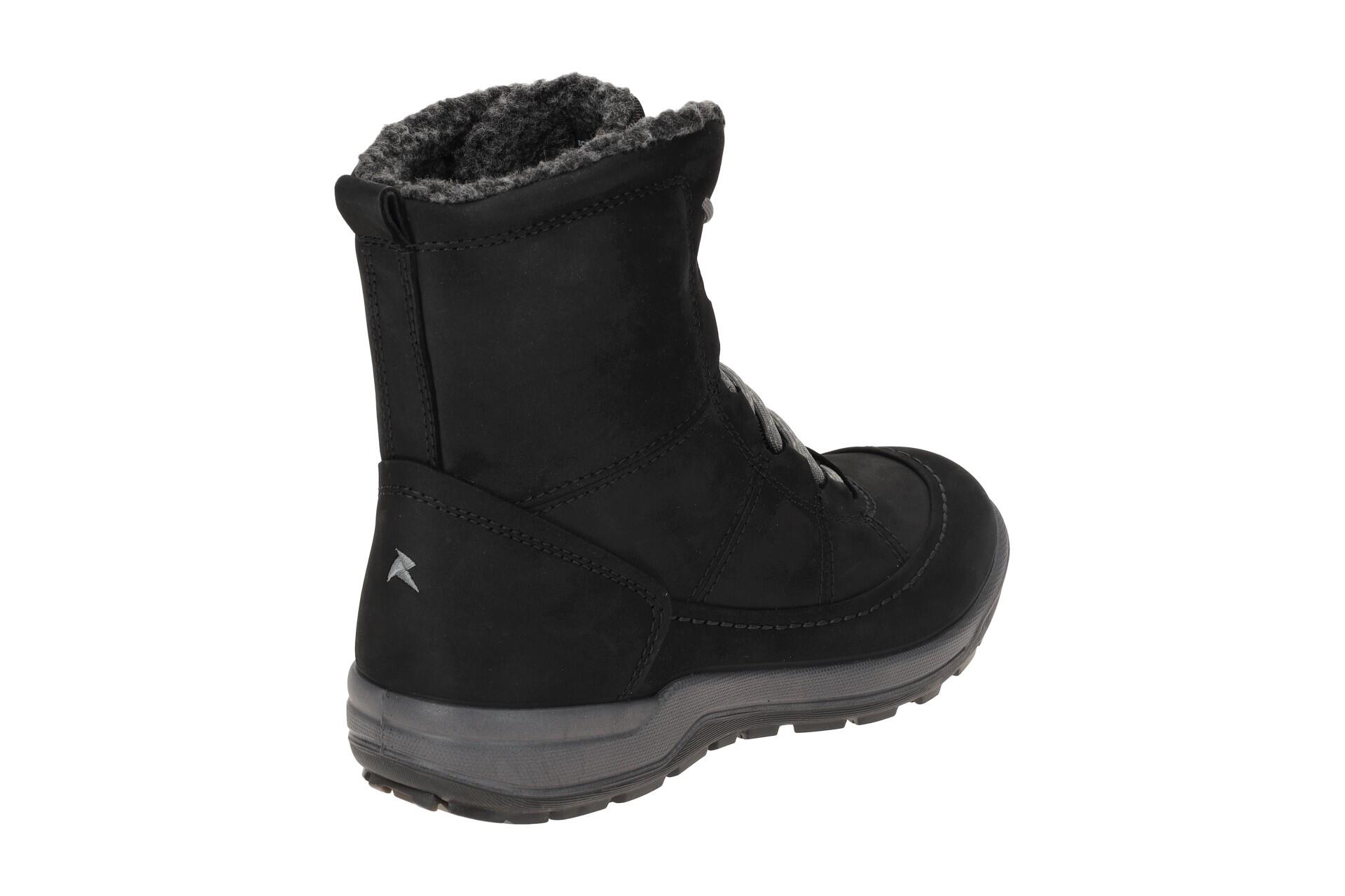 Ecco Trace Winter Schnür Stiefel schwarz Warmfutter 4/7