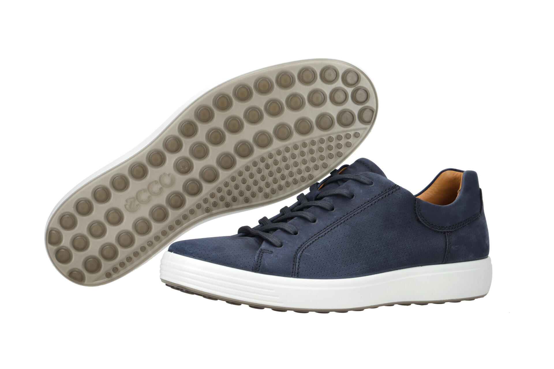 Ecco Soft 7 Schuhe Sneaker blau Nubuck 470264 3/7