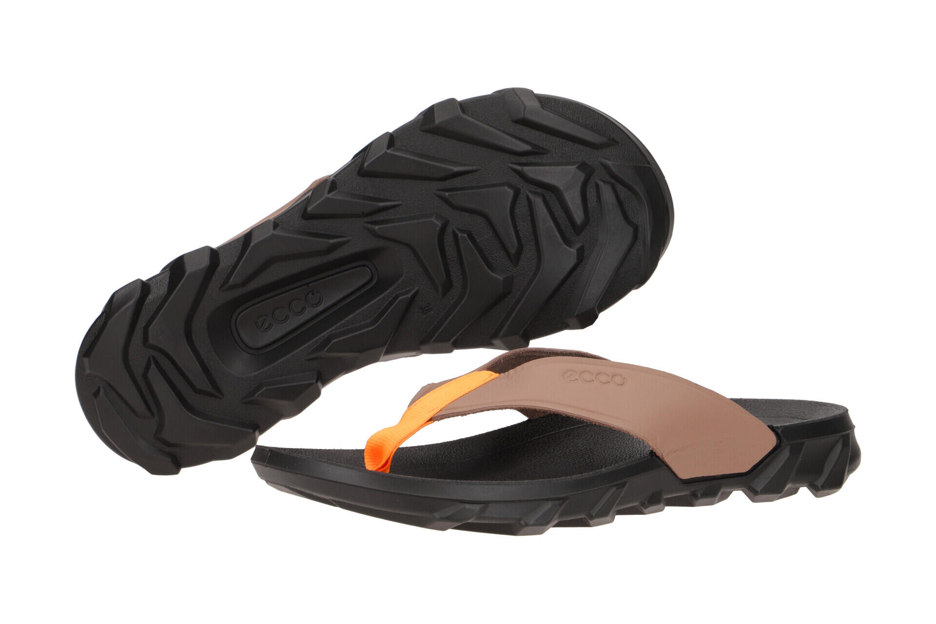 Ecco MX Flipsider Zehentrenner Pantolette braun UNISEX 3/7
